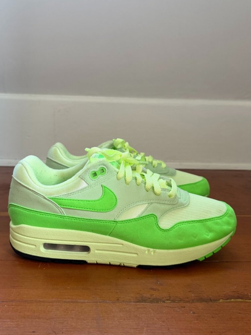 Nike Air Max 1 Green and White Sneakers Women’s Size 10